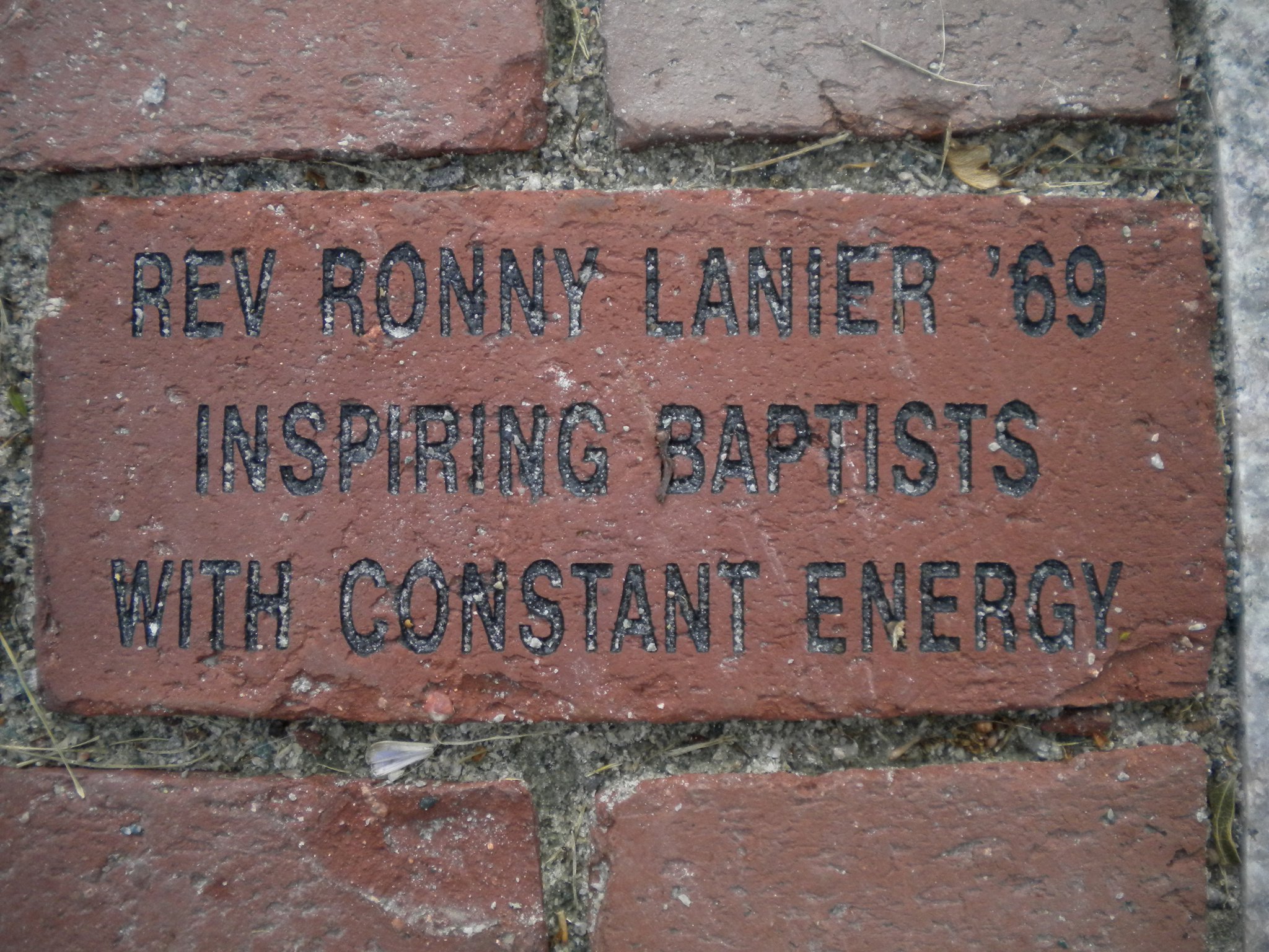 Andove Newton Brick in honor of Ronny